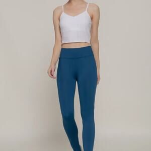 Active USA - Valerian Blue High Waisted Leggings - NWT Large